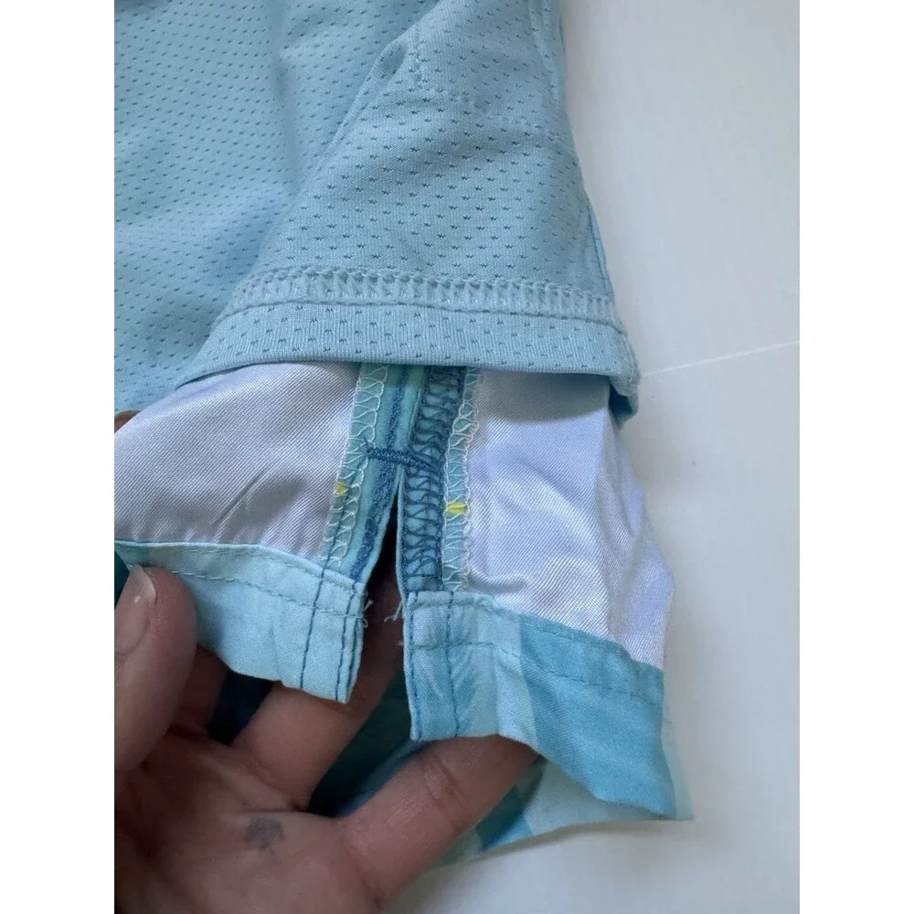 NWT Cozople Men’s Swim Trunks Blue Palm Tree Print Quick Dry Shorts Size M NWT